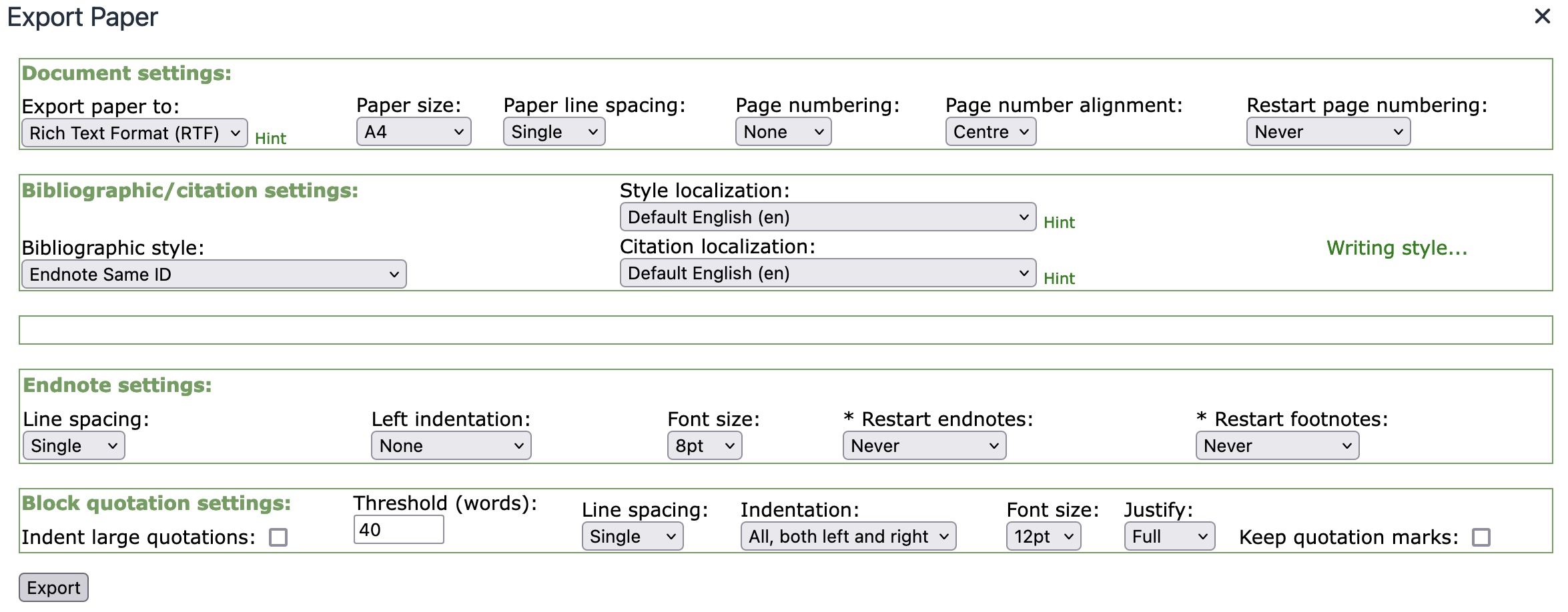 Lorem Ipsum Endnotes same ID