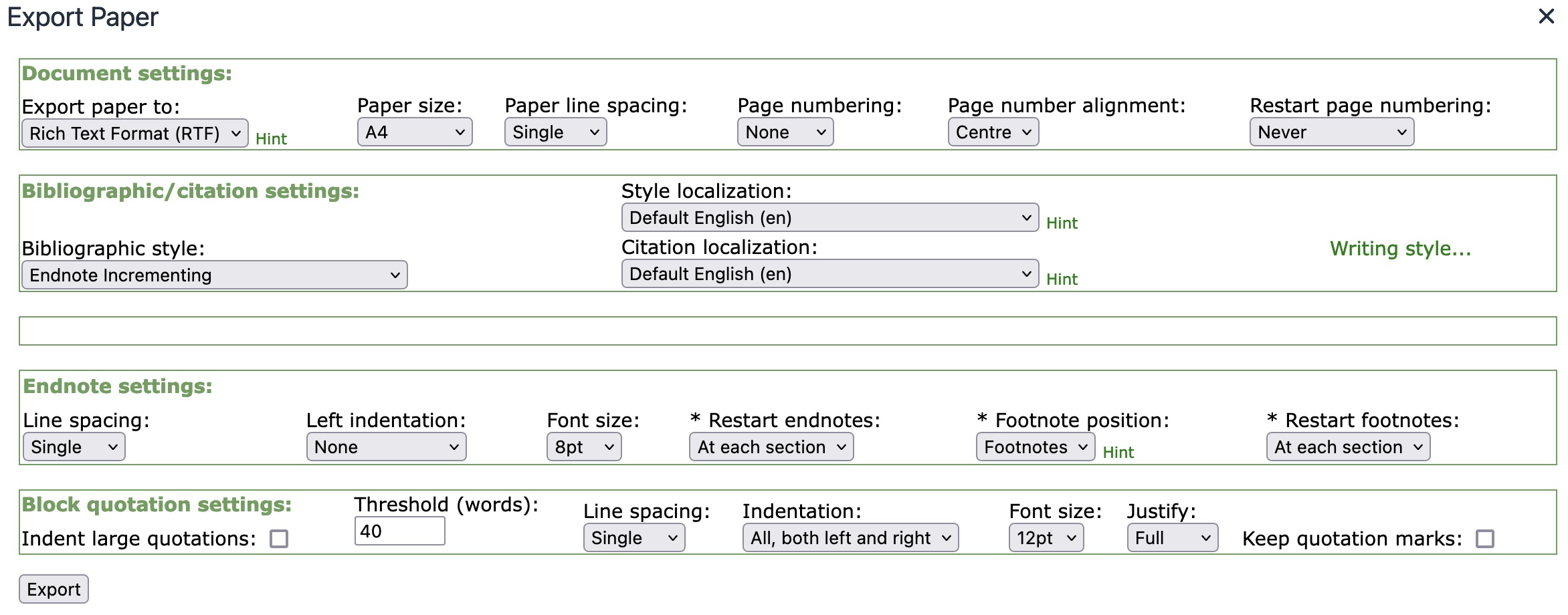 Lorem Ipsum Endnotes incrementing